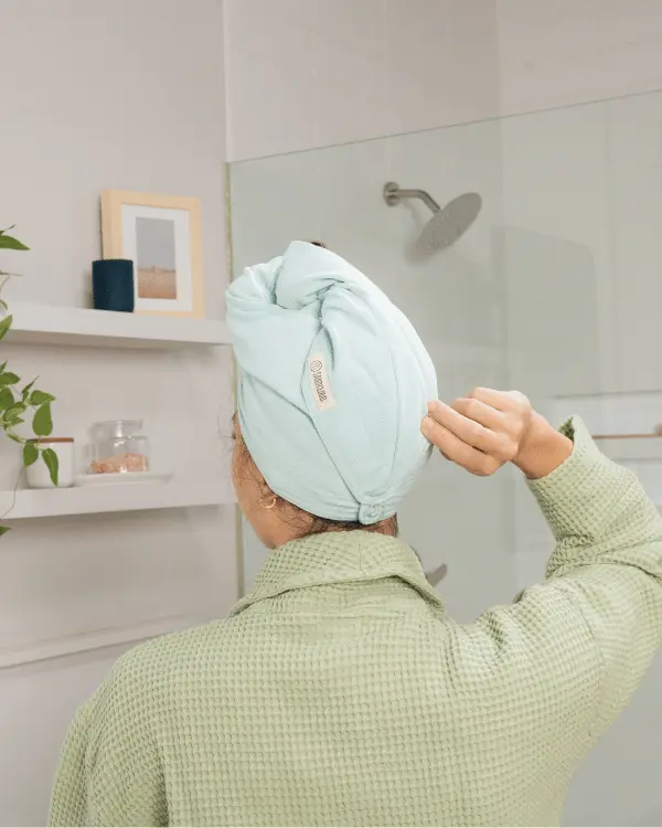 Terra Hair Towel - Seaglass