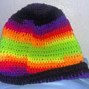 Rainbow  slouchy beanie
