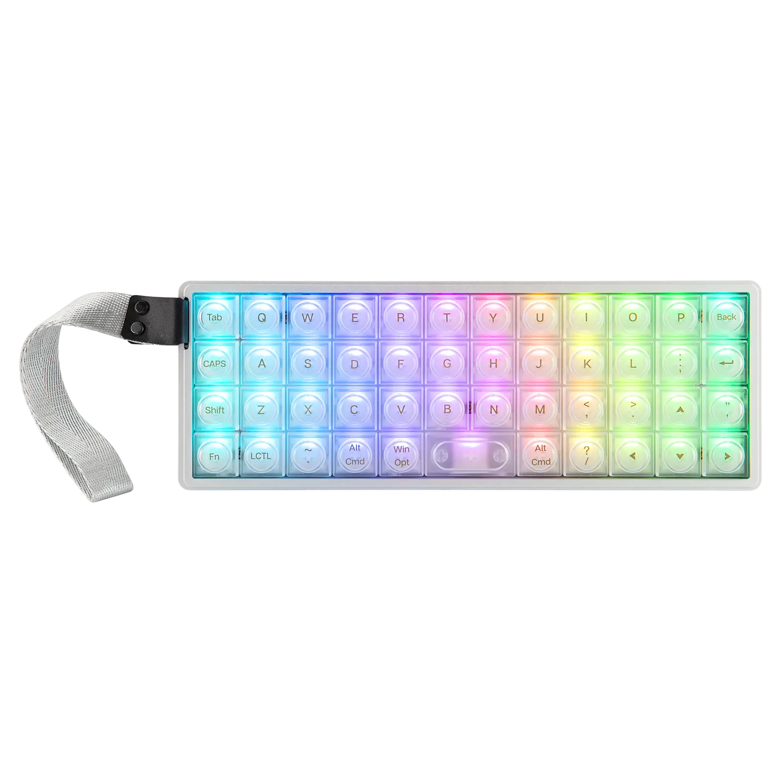 EPOMAKER Luma40 Wireless 40% Mechanical Keyboard QMK/VIA & CNC Metal Transparent PC Keycap Thocky Hot-Swappable Kailh Linear Switch Tri-Mode 2.4Ghz/BT/USB  gaming accessories creamy keyboard