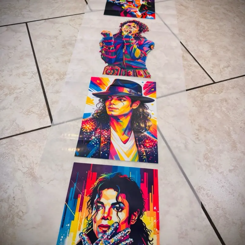 Michael Jackson Pop Art DTF Transfers