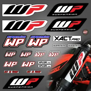 WP Mo Sticker Accessory Laser Rainbow Suspension Modification decoration Morcycle Waterproof Decal-G