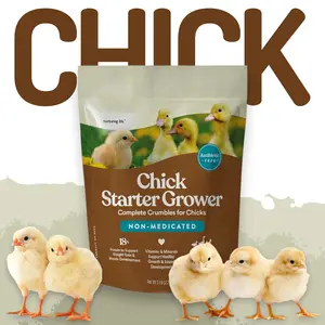 Chick Starter Crumble Feed 5 Pound Bag - Complete Daily Nutrition Blend for Baby Chicks and Young Poultry