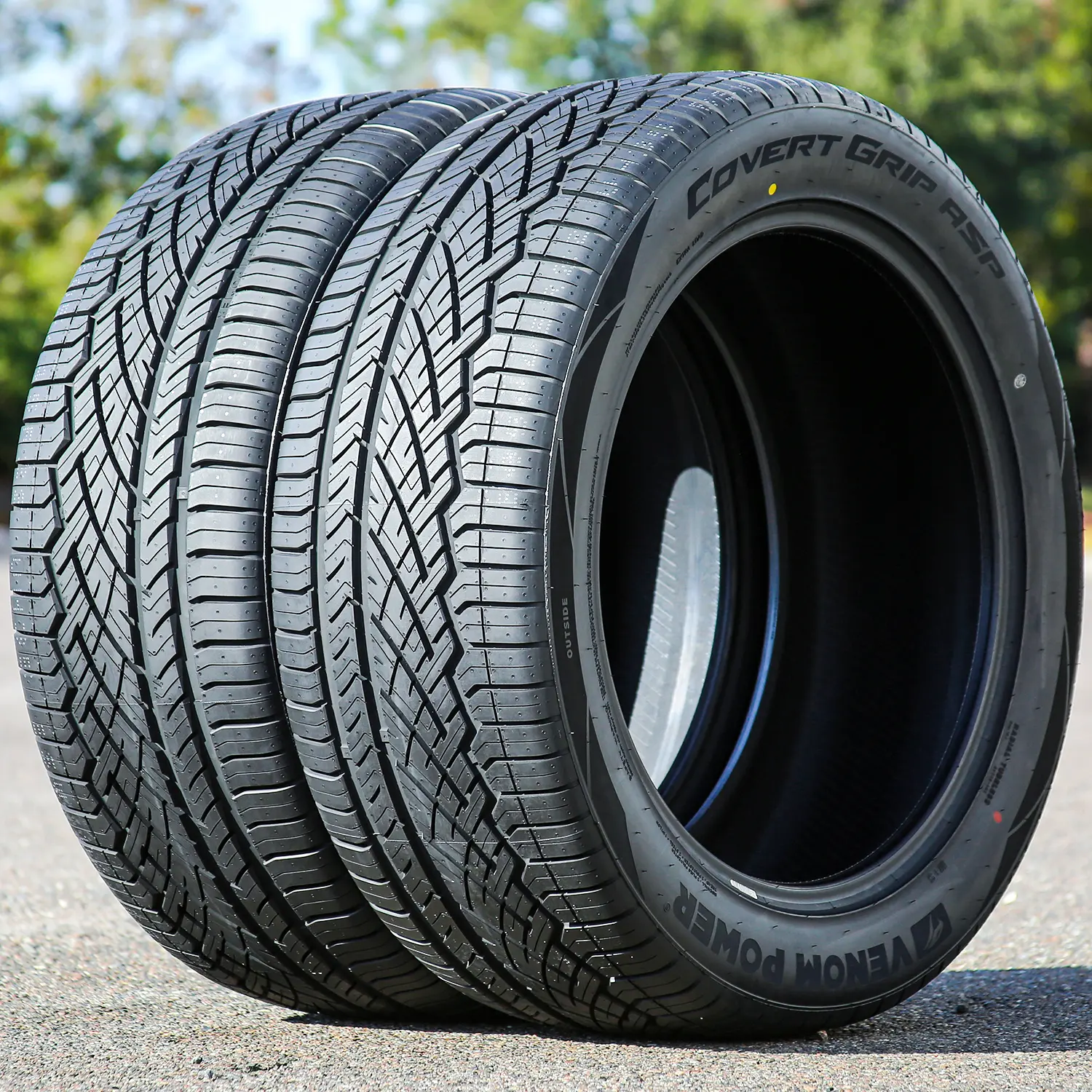 2 Tires Venom Power Covert Grip ASP 245/40ZR19 245/40R19 94W AS High Performance