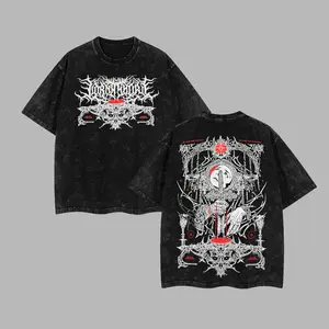 [$$$MANLIFE] Lorna Shore 'A Nameless Hymn' Retro Unisex Washed Hoodie Shirt, Lorna Shore 2026 Tour Merch, Unisex Oversize Deathcore Rock Band Cotton T-shirt Gift For Rock Music Lovers Gothic Punk Emo Grunge Y2K Outfits Vintage 90s Lorna Shore Merch