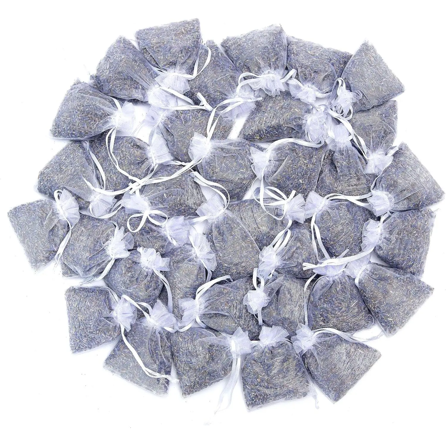 Lavender Sachets for Drawers and Closets Fresh Scents, Set of 36,   Sachet for Closets and Drawers, White, -C-36-2
