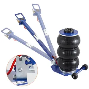VEVOR Air Jack, 3 Ton/6600 lbs Triple Bag Air Jack, Airbag Jack with Six Steel Pipes, Lift up to 17.7", 3-5 s Fast Lifting Pneumatic Jack, with Adjustable Long Handles for Cars, Garages, Repair (Blue)