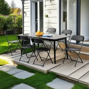 Plastic Folding Chairs Set of 10, 10 Pack Folding Chairs with Padded Cushions and Back Metal Frame Foldable Chairs with Padded Seats Portable Commercial Seat for Office Indoor Outdoor Meeting Wedding Party Event  Pack 650LB Weight Capacity Comfortable Ev