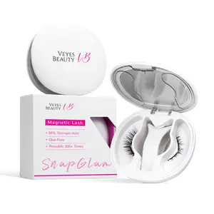 VEYESBEAUTY Magnetic Eyelashes Kit with Applicator - Soft Natural Look False Lashes, Reusable No Glue Needed Magnetic Lashes, Easy to Wear & Remove for Beginners