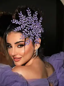 Women's Elegant Rhinestone Headband, Bridal Party Hair Accessory, Wedding Photography Prop, All-Season Fashion Jewelry