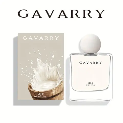 Gavarry Sweet Milk Fragrance Spray (1.7 oz), Milkshake Fragrance, Scented Fragrance, Fruity Sweet Floral, Long-Lasting Coconut & Vanilla Scent, Elegant Bottle Design with Stylish Lid, Portable for Women, Perfect Gift for Dates, Parties & Travel