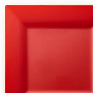 Red Square Plastic Dinner Plates (9.5") Red Square Plastic Dinner Plates (9.5")