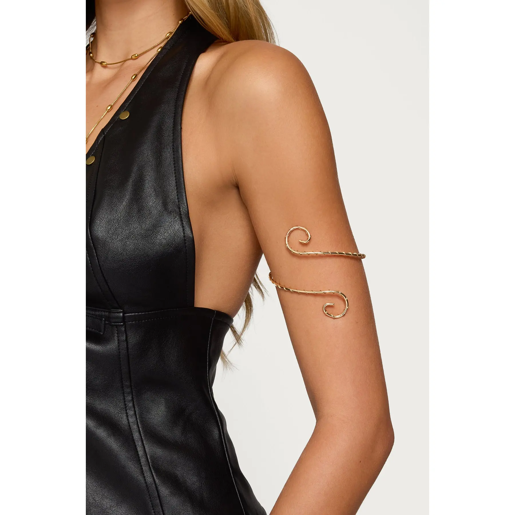 Spiral Twisted Arm Cuff