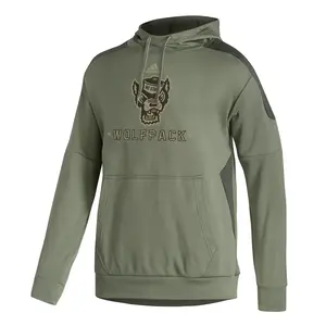 adidas Mens Nc State Sts Hoodie Training Casual Outerwear Casual Moisture Wicking - Green