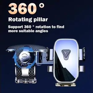 1800° Swivel Car Phone Holder 5th Generation New Clamp 360°*N Universal Swivel for all Smartphones Car Phone Holder Can be fixed in any position