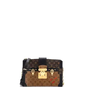 Pre-owned Louis Vuitton Canvas Coated Clutches & Wristlets Trunk Clutch Reverse Monogram Canvas by Rebag