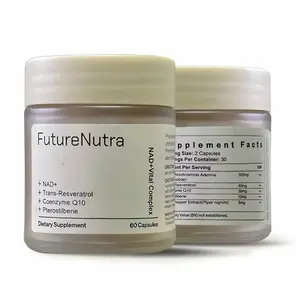 NAD+ Vital Complex - NAD+ Advanced Supplement, With Trans-Resveratrol, Coenzyme Q10 for Healthy Aging, Energy and Focus