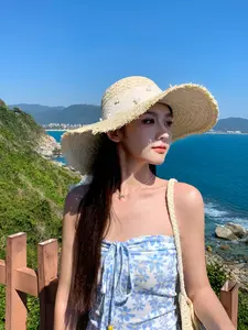 Frayed Edge Lace Pearl Bow | Romantic Coquette | Straw Weave | Wide Brim Floppy Sun Hat | Beach Vacation Yacht | Summer 2026 | UV Protection Aesthetic | #TikTokMadeMeBuyIt #SummerEssentials