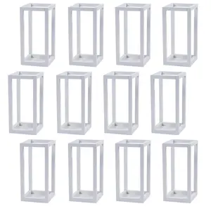 Bulk White Centerpiece Wooden Frames - 12 Pc.