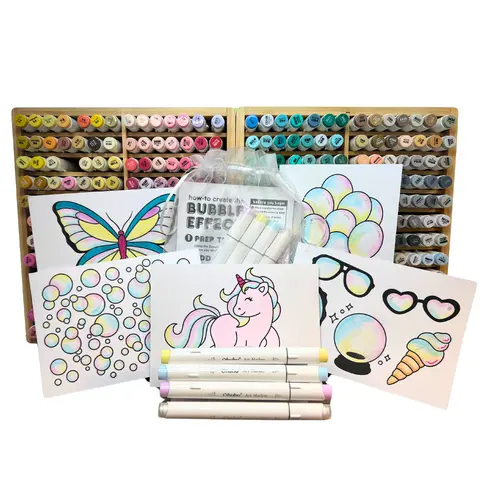 Ohuhu Alcohol Marker Bubble Kit by Wook Books Coloring
