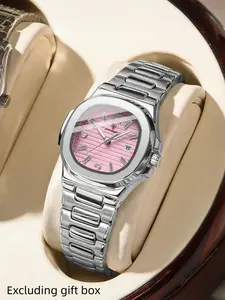 Poedagar Fashion Luxury Women's Watch Waterproof Stainless Steel Watch Date Quartz Women's Watch Preferred Birthday Gift for Girlfriend