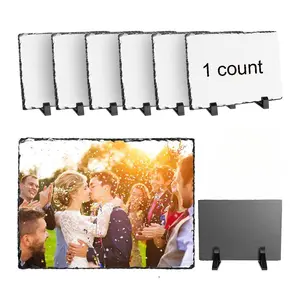 Sublimation Slate Blank, 1 Count Heat Press Rock Stones for Sublimation, Personalized Photo Display, Home Decor Supplies
