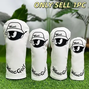 Peter Pan Pattern Golf Club Head Covers, Durable PU Material, Dust-Proof Design, Ideal Gift for Weekend Golfers & Adventure Enthusiasts, Golf Accessories