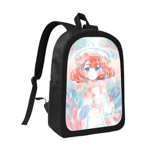 Forest Witch Anime Character Print Backpack - Lightweight Large Capacity School Bag with Adjustable Padded Shoulder Straps, Unisex Double-Shoulder Backpack for Teens & Adults, Durable Zipper Closure & Stylish Anime Design (Casual School, Travel, Everyday