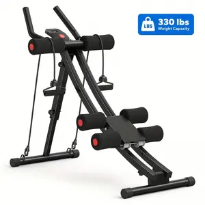 Ab Machine, Adjustable Ab Trainer Machine, Ab Workout Equipment For Home Gym, Ergonomic Arc Track For Better Abs, Foldable Workout Machine For Full Body Workout Home Exercise  exercise equipment at home gym equipment