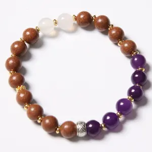 Non-heritage ancient herbal incense bead single-loop bracelet with exquisite accessories, men's and women's traditional play beads bracelet