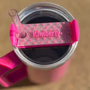 Stanley 40oz 3D Printed Heart Nameplate for Flowstate Quencher H2.0 Tumbler