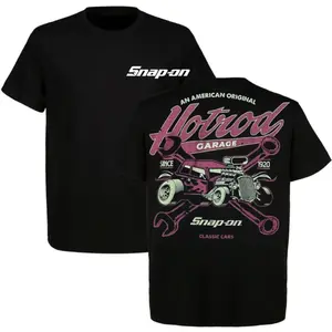 Snap On Hot Rod Garage Classic Cars T Shirt Graphic Tee Men's , Gift For Mechanics , Gift For Gearhead