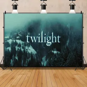 Twilight TV Series Wall Tapestry, Dark Fantasy Gothic Lightweight Print Backdrop, Home Decor Hanging Cloth Art Poster, Gift for Room Decoration & Table Photography Background
