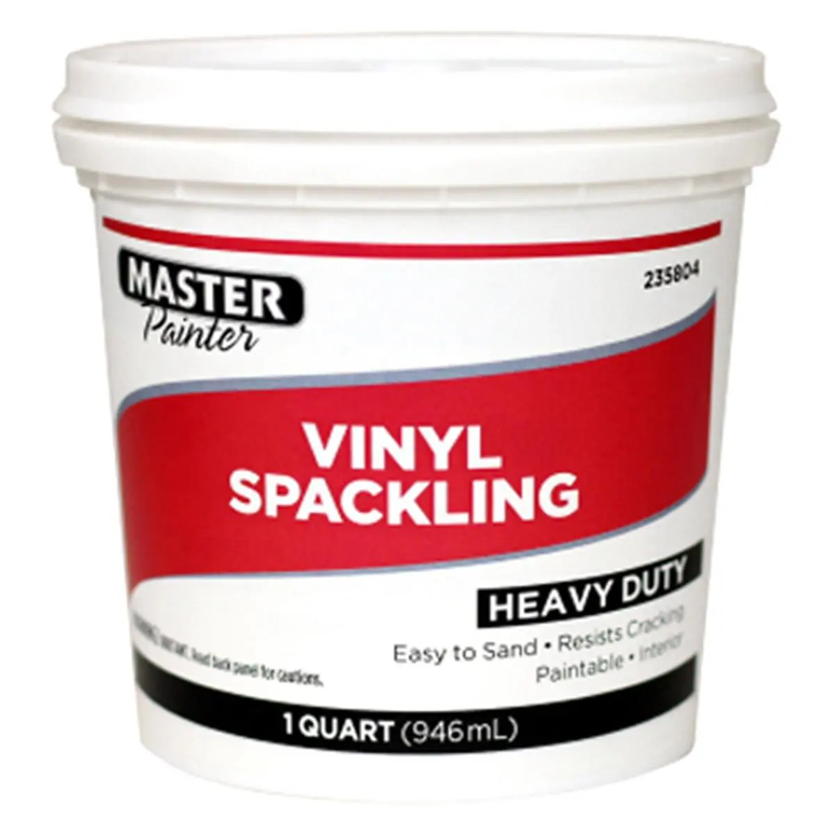DAP Master Painter 1-Qt Vinyl Paste - Crack-Resistant Ready-Mix Repair Compound for Indoor Drywall, Automotive & Motorcycle Paintwork Care, Easy to Sand