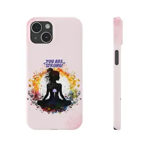 You are strong iPhone15 cases, iPhone15, iPhone 15 pro, iPhone 15 plus, iPhone15 pro max, Cute Yoga Phone cases, Yoga lovers Phone cases, Yoga Instructor Gift, Gift For Yoga lover, Gift For Yogi.