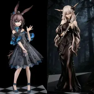 19CM Arknights Amiya Bunny Girl Figure, PVC Anime Collectible Model Desktop Decor Gift
