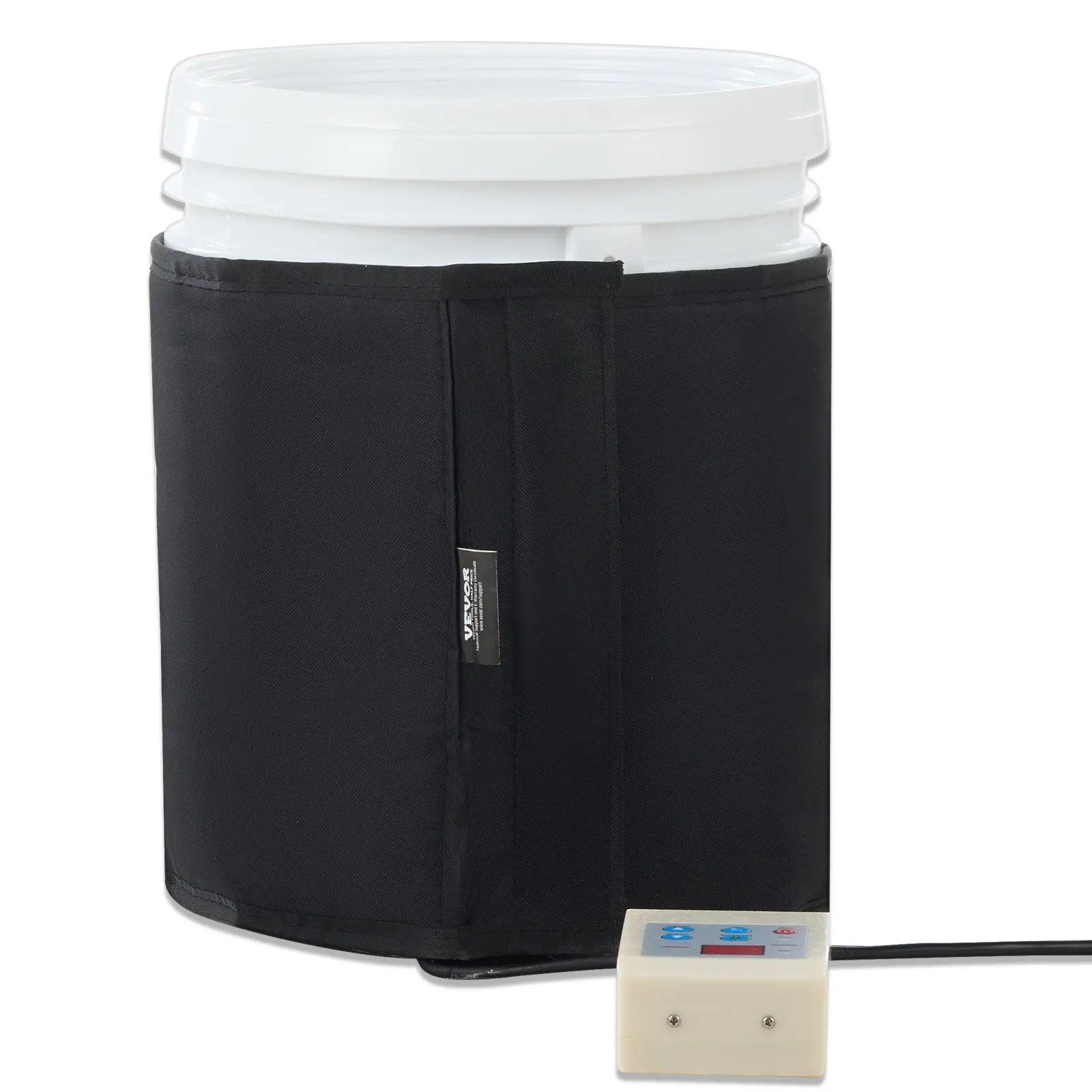 VEVOR 5 Gal Metal Drum Heater 250W 0-145 ° F Adjustable w/ Independent Thermostat