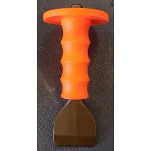 212 MAIN 2.25x0.75 in. Alloy Steel Heat-Treated Mason Chisel with Safety Guard, Hand Tools for Masonry Work