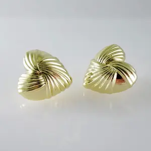 Earrings – Aretes – Plain – 14K Real Color