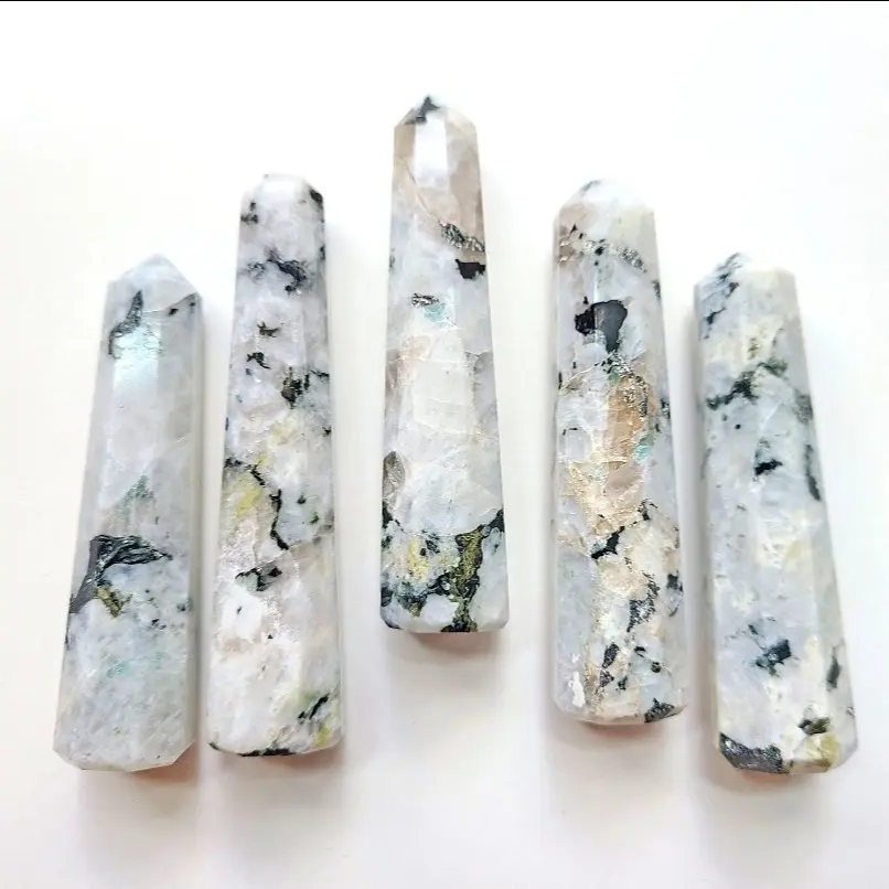 Rainbow Moonstone Healing Tower, Natural Moonstone Crystal, Moonstone Point, Crystal Tower, Rainbow Moonstone Obelisk, Healing Decor,   Home decorative accent