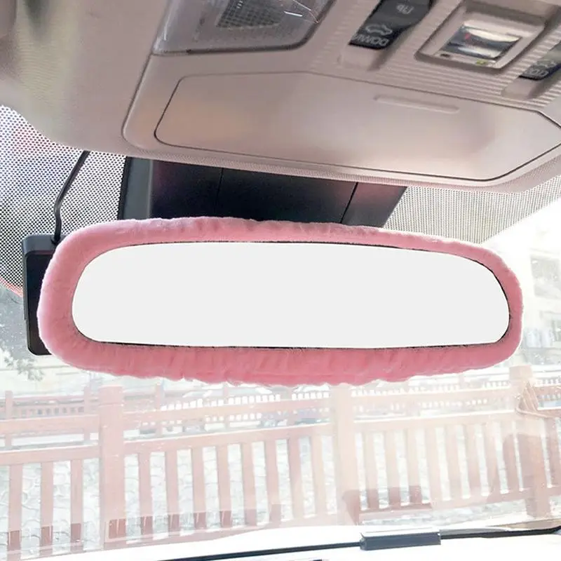 Car Rearview Mirror Cover, Elastic Automotive Rearview Mirror Decorative Cover, Car Interior Trim Accessories