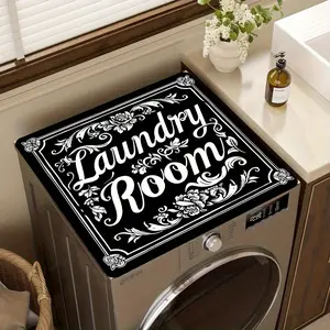 [Laundry Pad Protection Pad] Anti slip washing machine and dryer top protection pad -23.6x19.7 inches (59x49cm), washing machine/dryer scratch and splash proof cover pad, easy to clean surface, ideal choice for laundry rooms, kitchens, and bathrooms