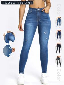 women's minimalist plain button pockets washed ripped jeans, back to school jeans for women, lady casual fashion comfort skinny denim pants, fall jeans trouser for women, going out outfits downtown girl clothes, skinnies jeans, womenswear