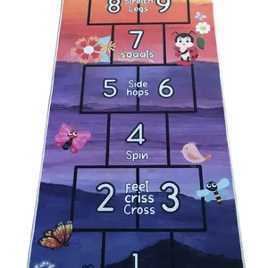 Hopscotch Rug - kids Rug - daycare rug
