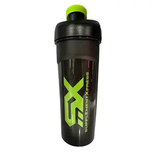 SX Shaker Bottle – Durable 700ml Protein Shaker – Leak-Proof, Easy Mix – Ideal for Pre & Post-Workout – BPA-Free – Black & Green Waterbottles