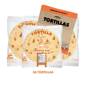 6.5" Sonoran Flour Tortilla (Gordita) + Ziploc Bag (3 Dozen)