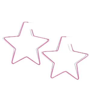 STARSTRUCK SECRET PINK HOOP EARRINGS