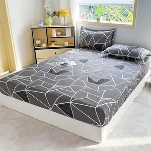Bedding Sheet Set 3-Piece Printed Bed Sheets (includes Pillowcases, No Filling) 100% Polyester Fabric Washable Modern Style Home Bedding