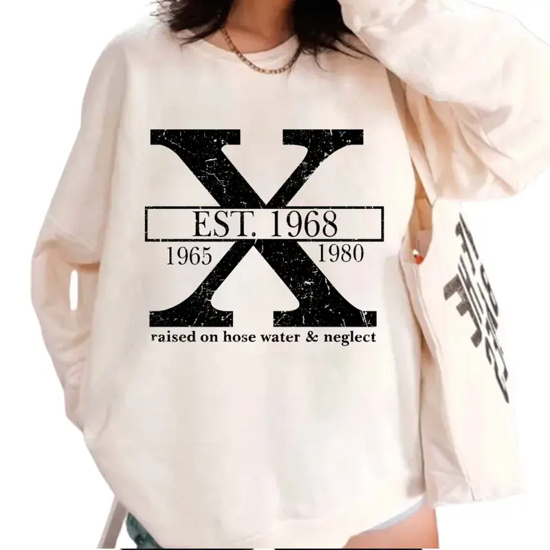 Custom Year Gen X 1965-1980 Sweatshirt, Vintage 80s Generation Shirt, GenX Sweatshirt