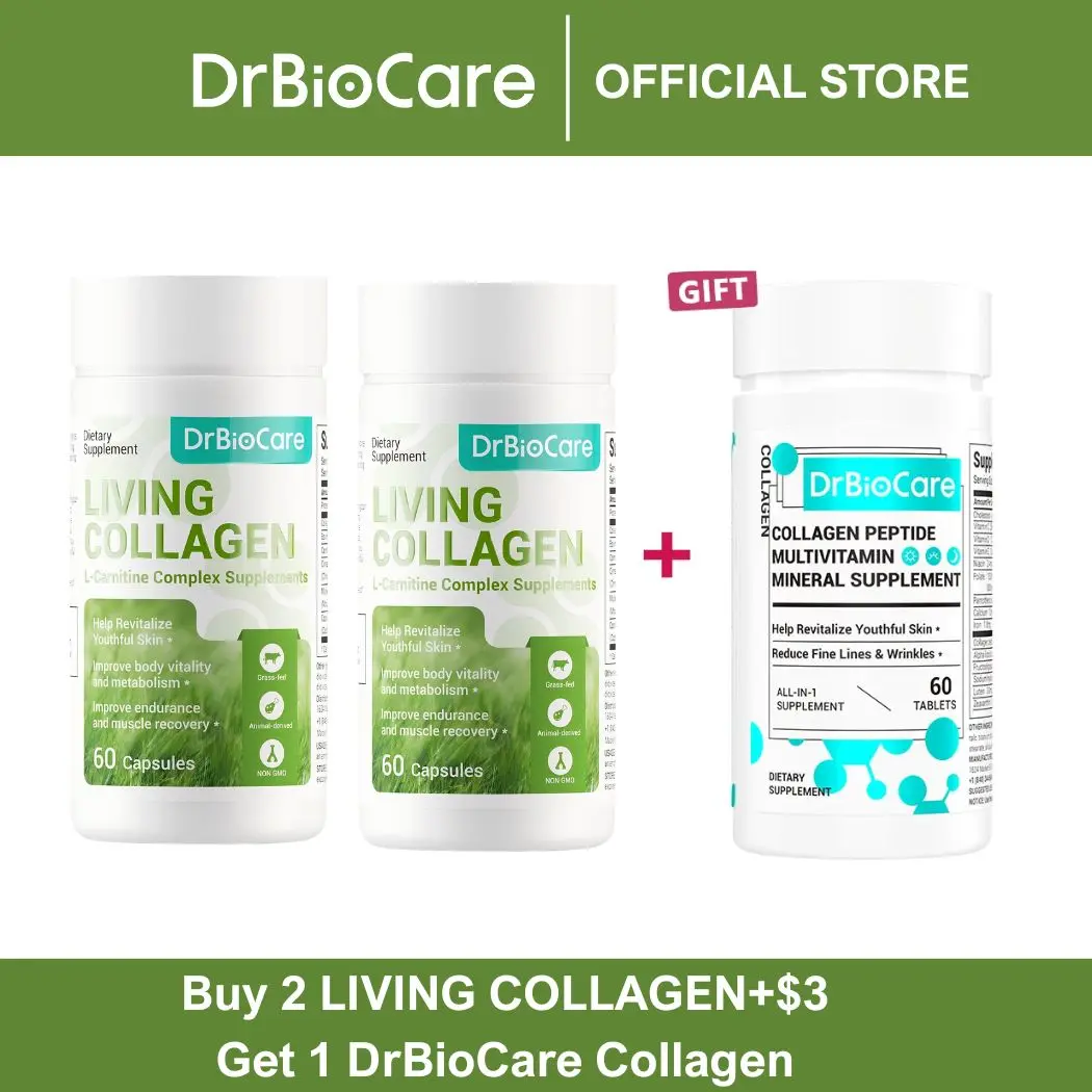 DrBioCare Living Collagen L-Carnitine Complex Supplement, Non-GMO, Grass Fed Bovine Collagen Peptides, Bovine colostrum, Cinnamon extract, Mulberry leaf extract - TikTok Shop DrBioCare Living Collagen L-Carnitine Complex Supplement, Non-GMO, Grass Fed Bovine Collagen Peptides, Bovine colostrum, Cinnamon extract, Mulberry leaf extract - TikTok Shop