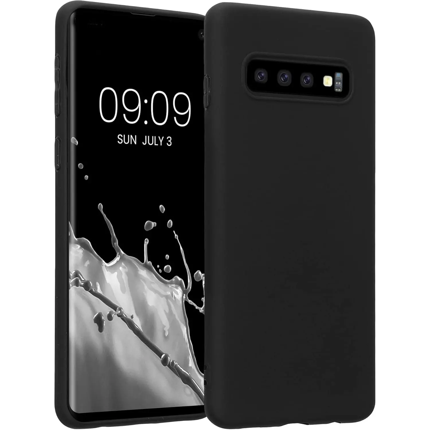 Mobile Phone Case For Samsung Galaxy S10, Slim Shockproof Flexible Black Matt Soft Silicone Protective Phone Case Cover Shock Resistant Cover Accessories